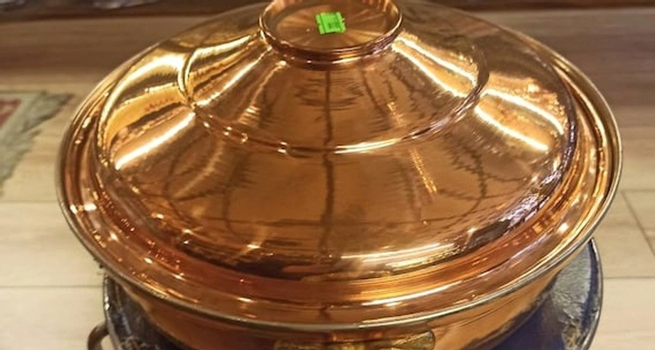 antique copper pots collection